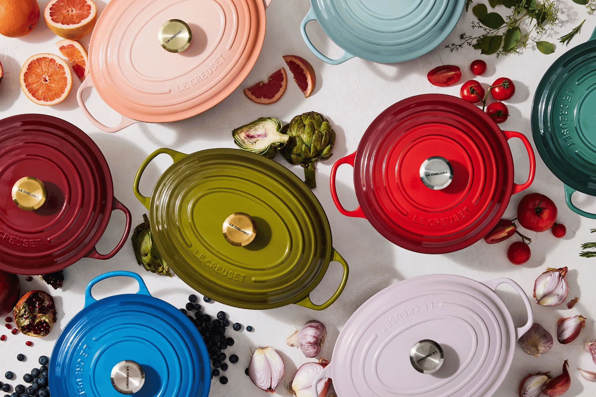 LE CREUSET ピーコック19cmプレート4色セット ピーコックパレット：ル・クルーゼ公式ショップ