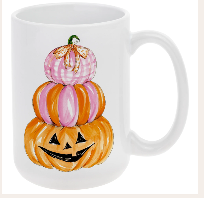 Pink Pumpkin Mug