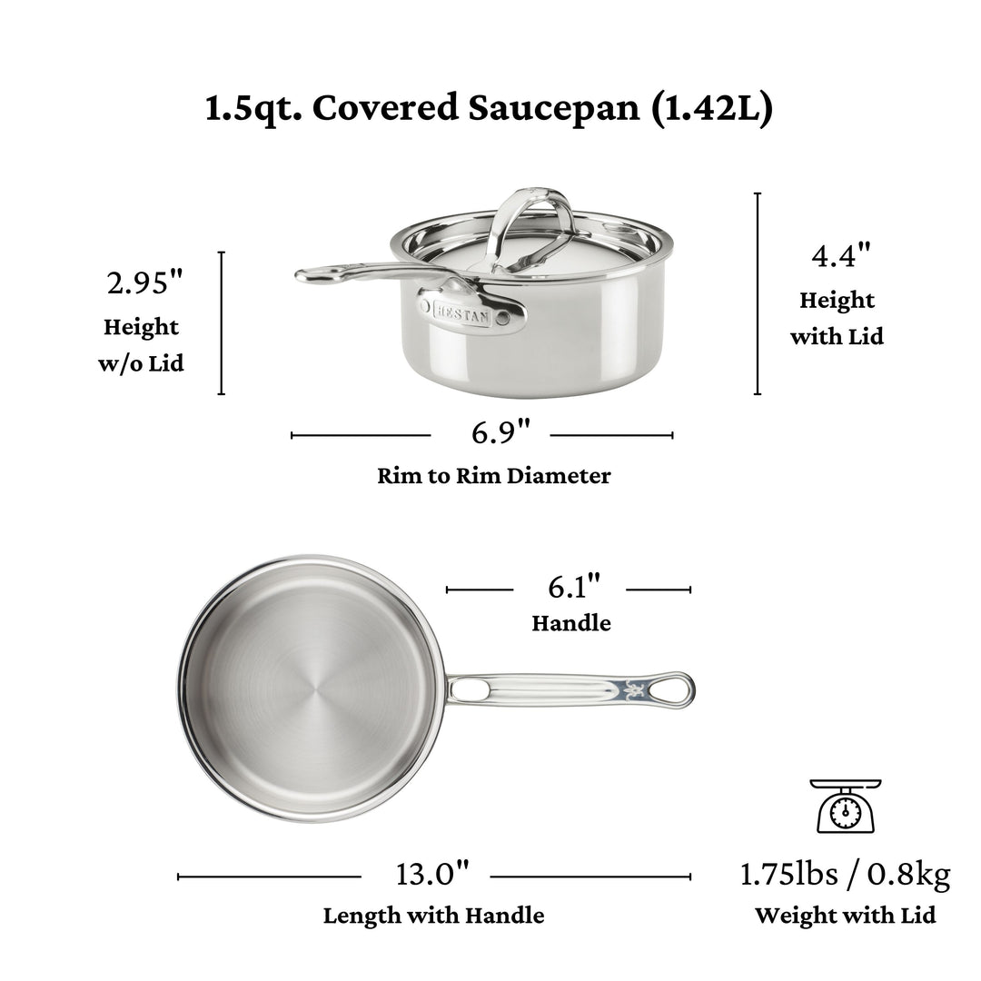 ProBond Luxe 1.5qt Covered Saucepan
