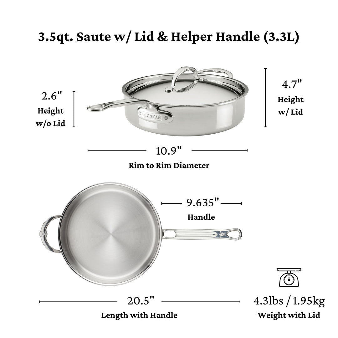 ProBond Luxe 3.5qt Saute Pan with Lid