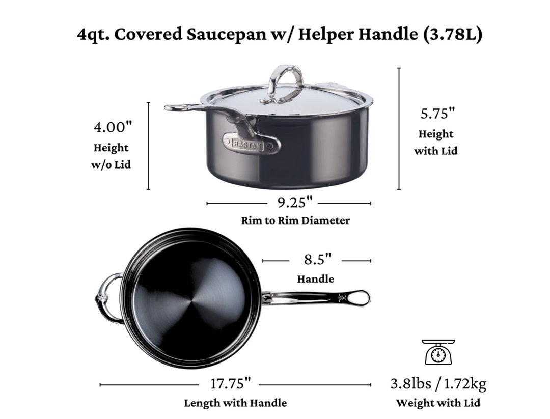 NanoBond Stainless Steel 4qt. Saucepan