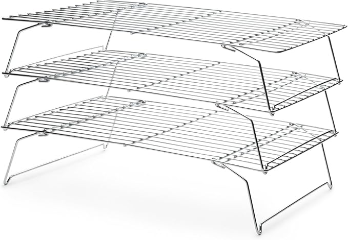 Top Cooler Racks 3-Piece Stackable Cooling Rack – The Cook's Station