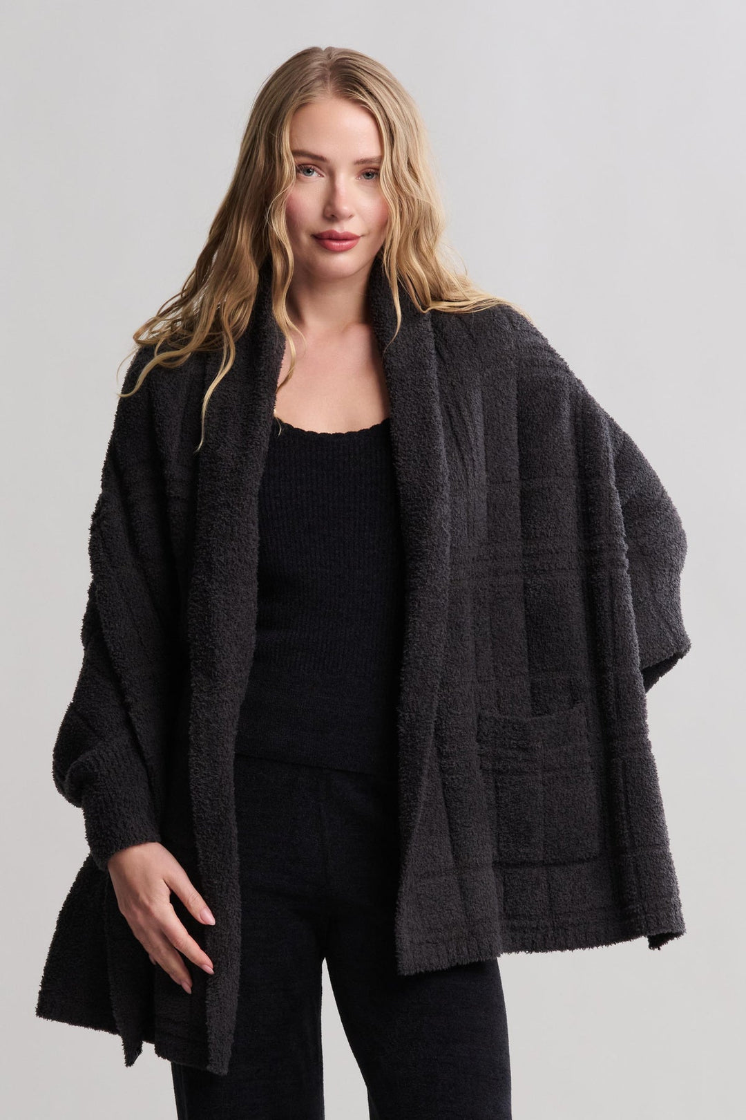 CozyChic® Tonal Plaid Wrap
