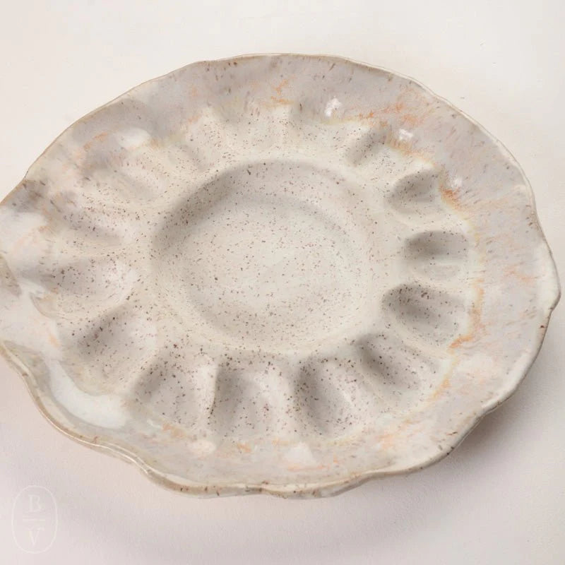 Ella B Pottery Egg Platter