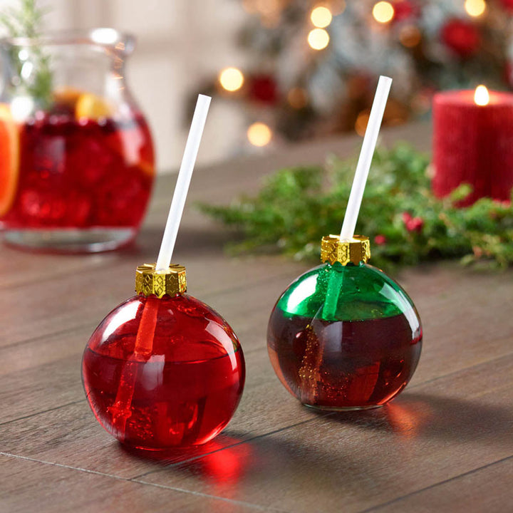 Gourmet Du Village Glass Ornament Sippers