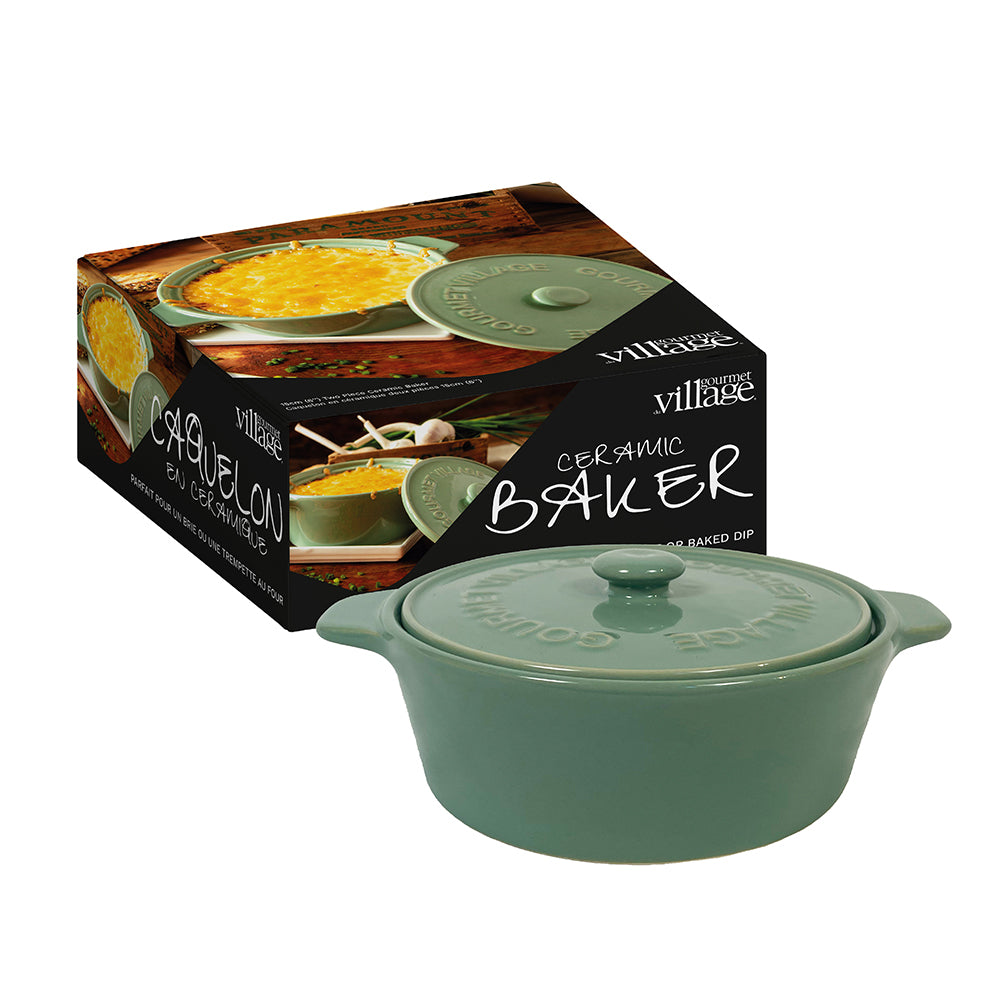 Sage Green Ceramic Brie Baker