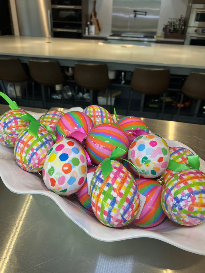 4" Stripe Ball Ornament