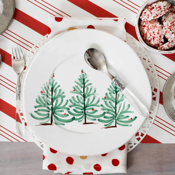 VIETRI Lastra Melamine Holiday Dinner Plate