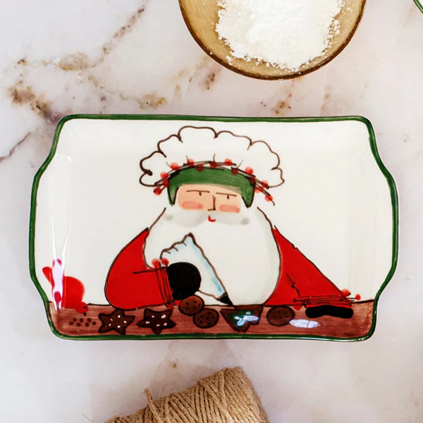 VIETRI Old St. Nick 2025 Limited Edition Rectangular Plate