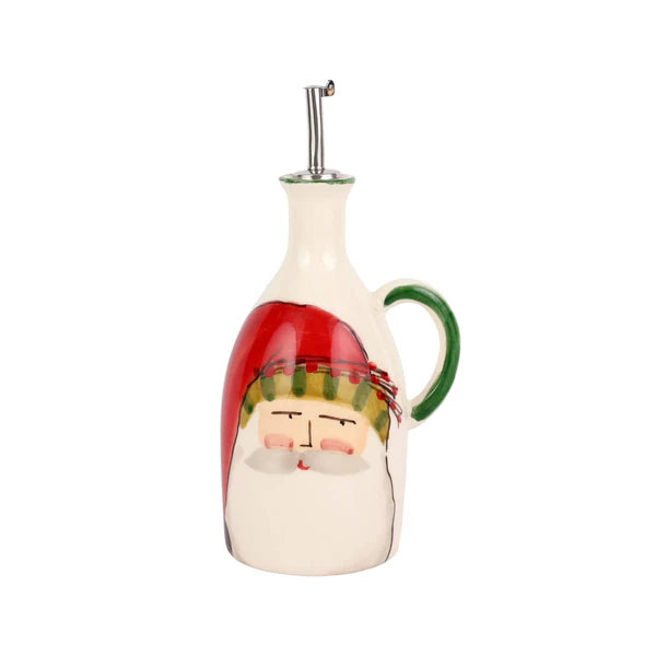 VIETRI Old St. Nick Handled Olive Oil Bottle