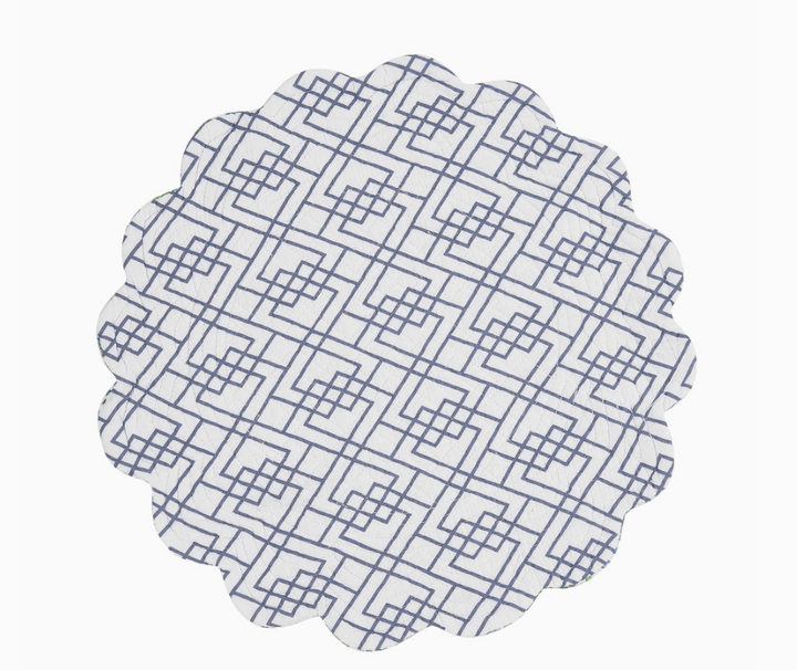 Juliet Floral Damask Round Placemat