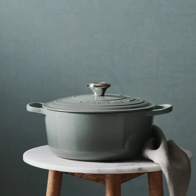 Le Creuset 5.5 Quart Round Dutch Oven in Sea Salt