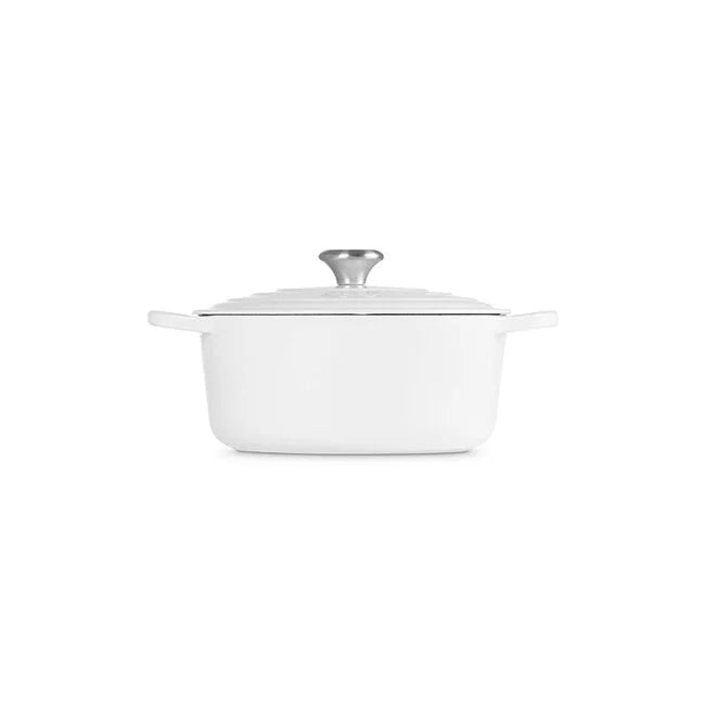 Le Creuset 5.5 Quart Round Dutch Oven in White