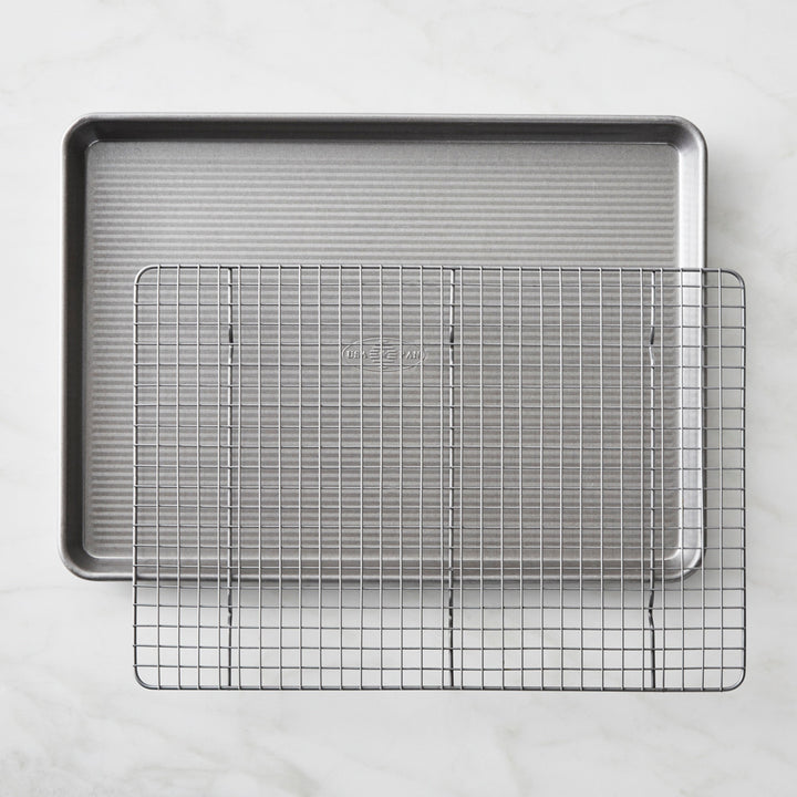 Half Sheet Pan & Baking Rack Set- USA Pans