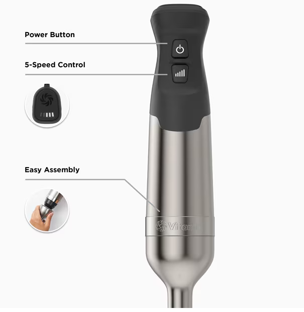 Vitamix: White 5- Speed Immersion Blender