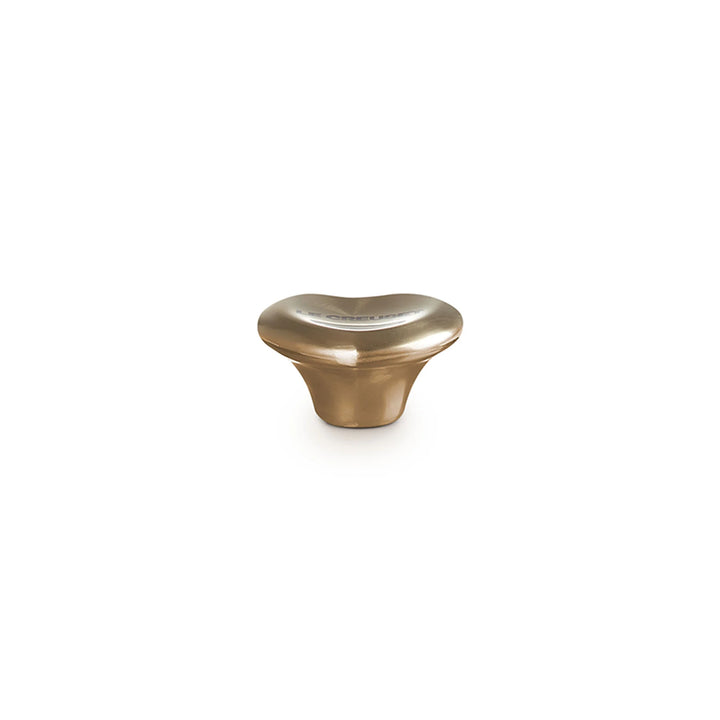 Le Creuset Light Gold Heart Knob, Medium (47mm)
