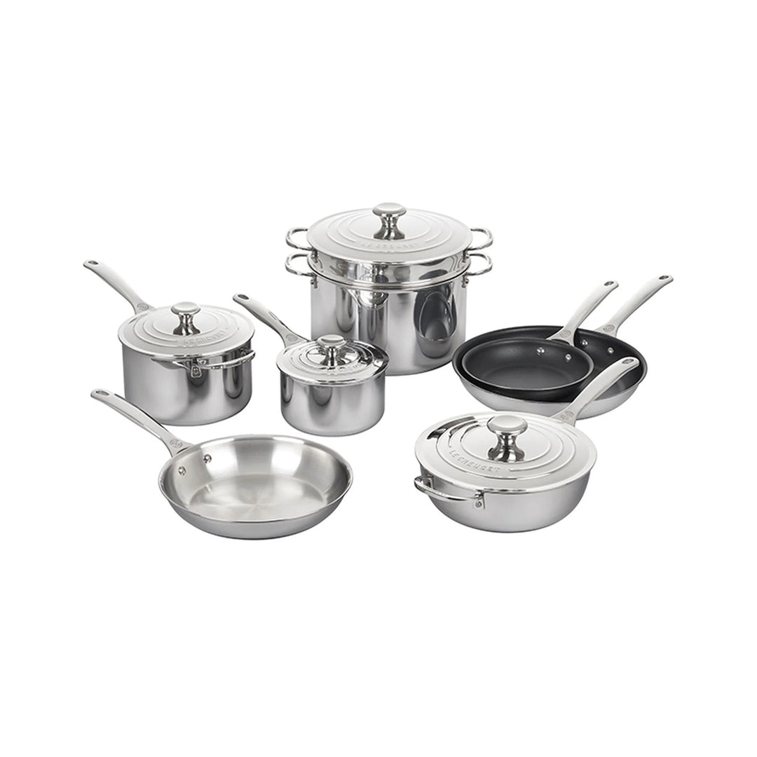 Le Creuset Signature Stainless Steel 12-piece cookware set