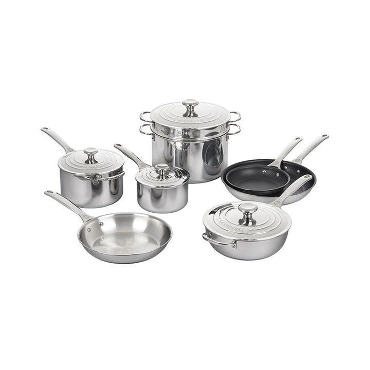 Le Creuset Signature Stainless Steel 12-piece cookware set