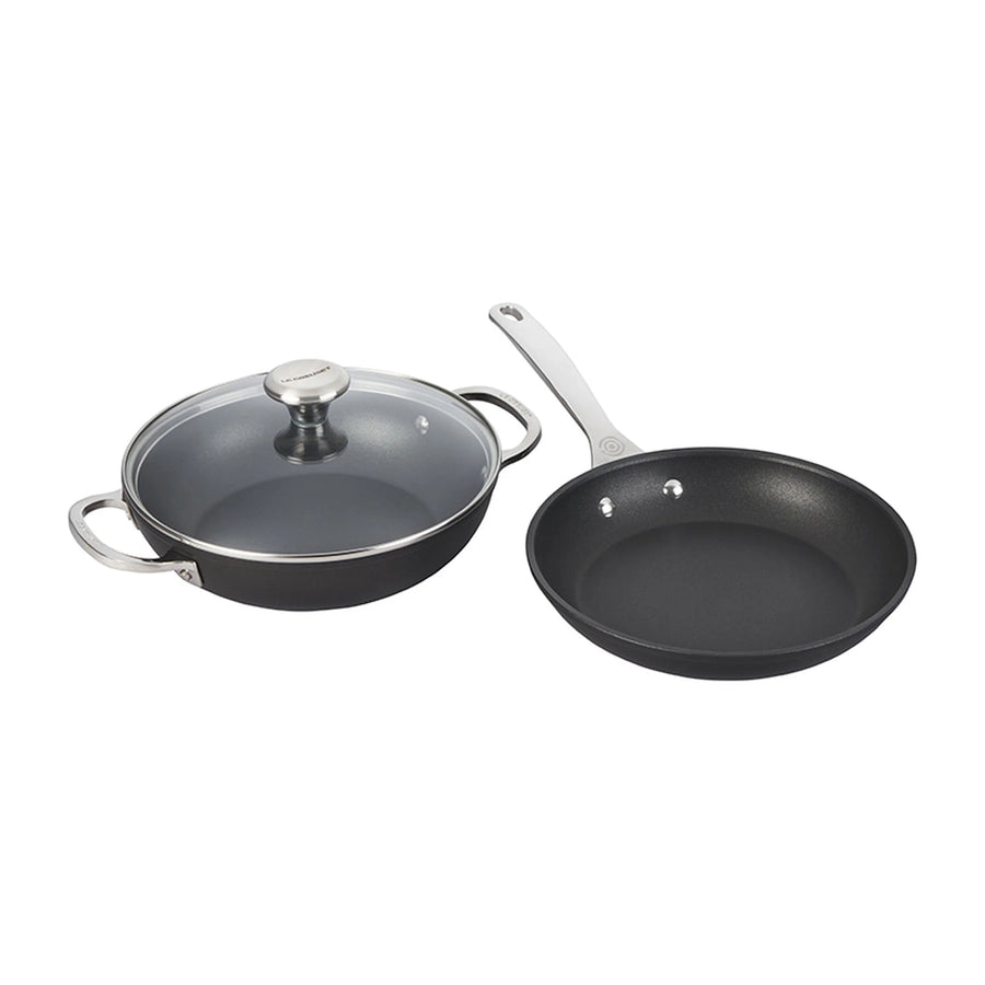 Le Creuset Toughened Non-Stick PRO 9.5-inch fry pan and 2.5-quart braiser set
