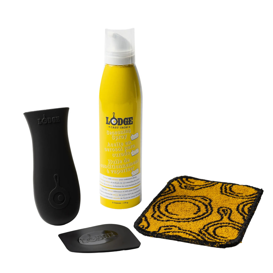 Lodge boxed cast iron care kit