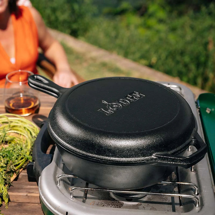 Lodge Cast Iron Combo Cooker, 3.2 Quart