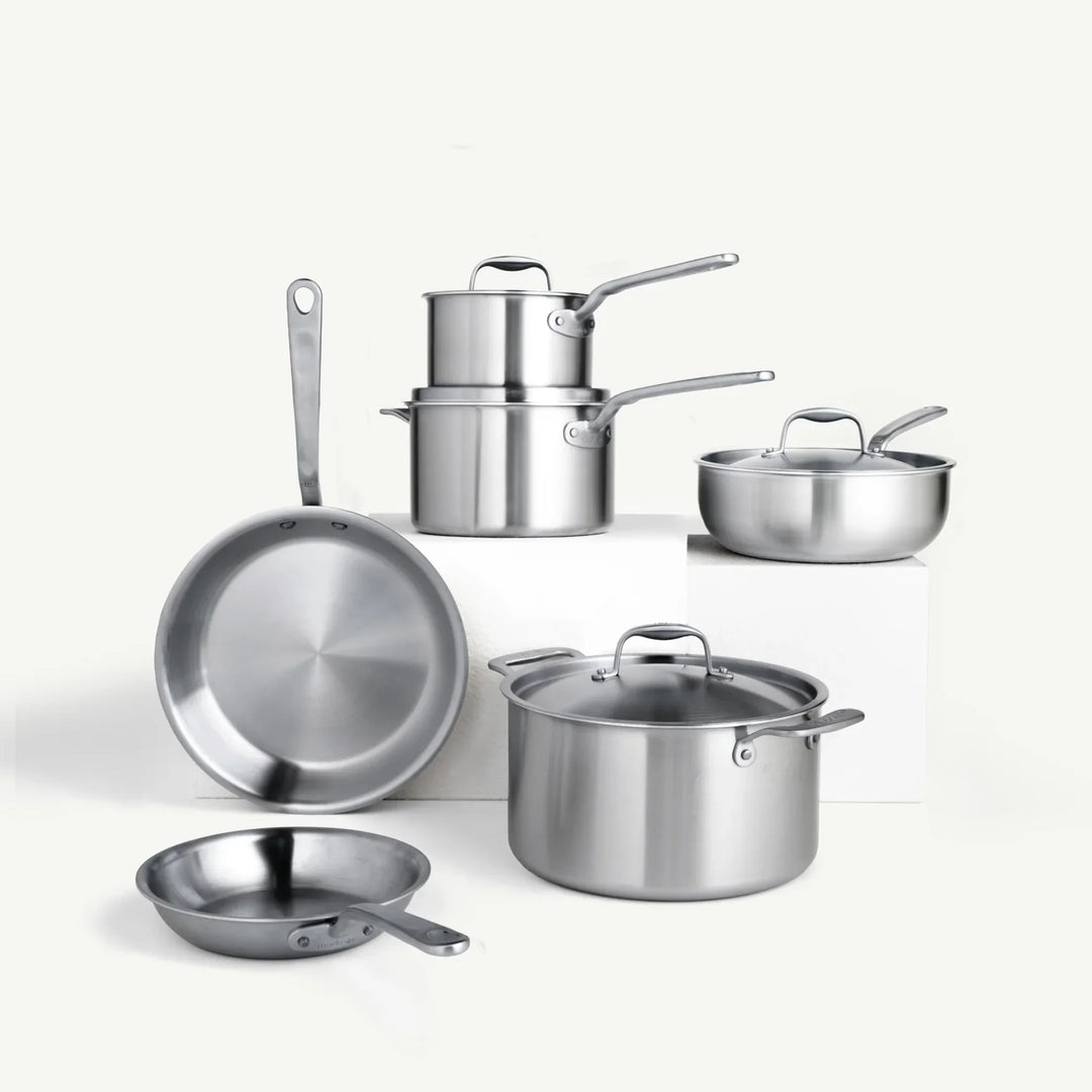 Made In 10-piece stainless clad cookware set