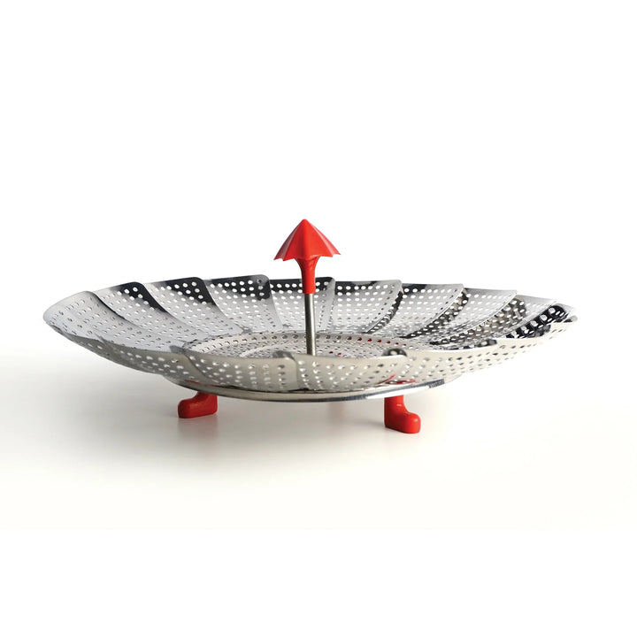 RSVP International umbrella steam basket, 12 inch, expanded