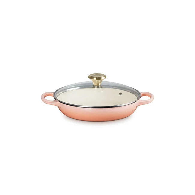 Le Creuset 2.25 Quart Braiser with Glass Lid in Peche