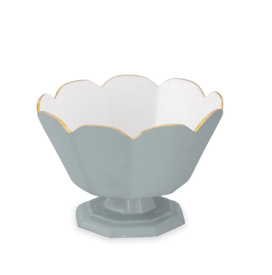 Encanto Pedestal: Slate & White- Beatriz Ball