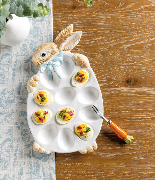 Bunny Deviled Egg Platter Set