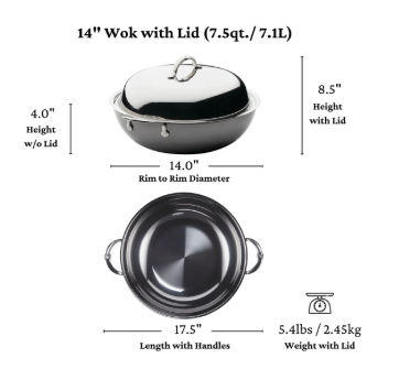 NanoBond 14" Wok with Lid